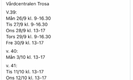 Trosa Vårdcentral raggar kunder på Facebook